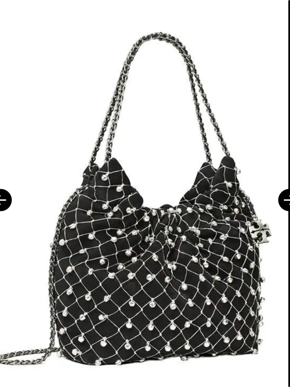 Tory Burch Mini Fleming Bell Hobo Bag Black
NWT In Wrapping